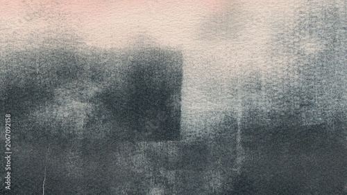 Fotografie Distressed dark gray dither screen background with retro pixel grain noise textu
