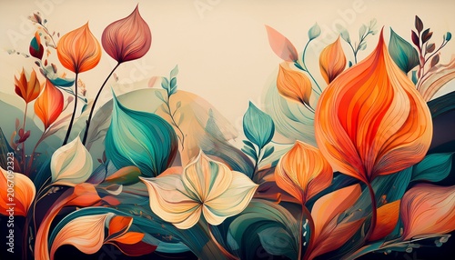 Floral Shapes Abstract Botanical Forms