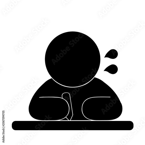 勉強する人のピクトグラム