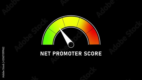 Net promoter score gauge meter business analytics success metrics visualization