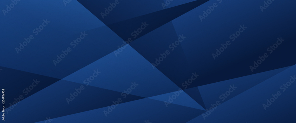 Obraz premium Black dark navy blue silver abstract pattern background. Geometric shape. Line triangle angle fold polygon diamond 3D. Color gradient ombre. Vector background.