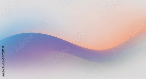 Abstract Gradient Waves Background with Smooth Blue Purple and Orange Hues for Modern Designs