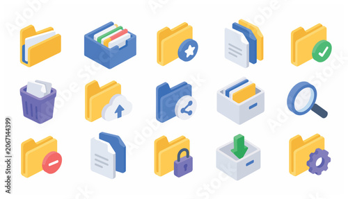 Computer file icons on screen.