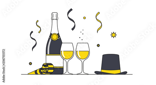Champagne Party Celebration.
