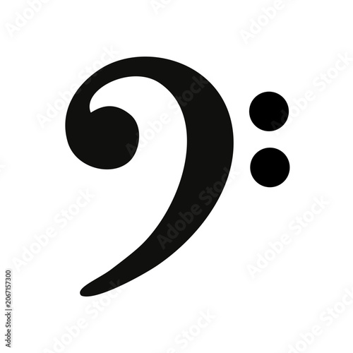 Minimalist Black Question Mark Symbol with Dots Isolated on White Background