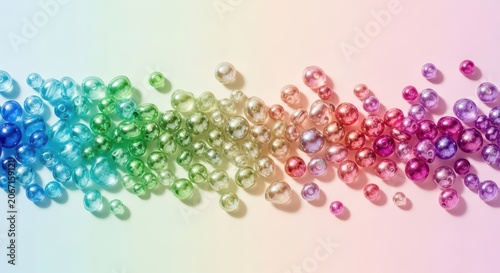 Assorted Colorful Glass Beads Scattered on Surface