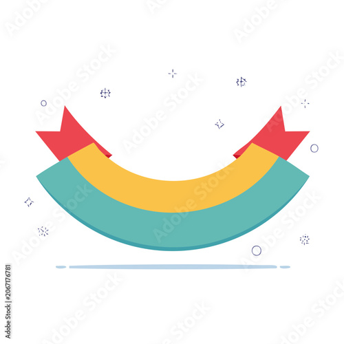 Smiling curve business growth chart illustration