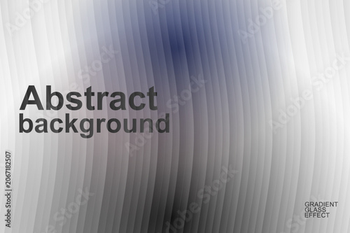 Abstract background with gradient glass effect, modern frosted glass texture with vertical curved lines, elegant gray and blue blurred backdrop