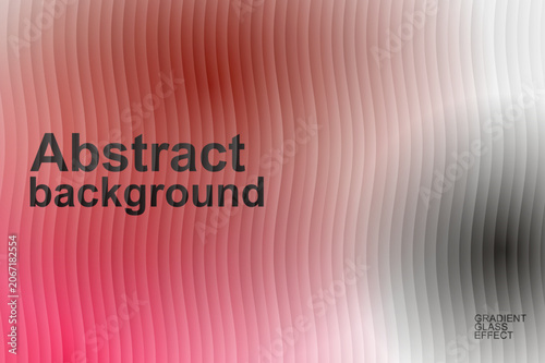 Abstract background with gradient glass effect, red and white frosted texture wallpaper, vertical wavy lines pattern vector for modern web design