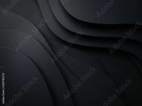Elegant dark waves with soft flowing lines.