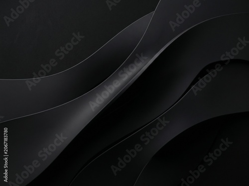 Soft smooth dark waves and flowing layers.