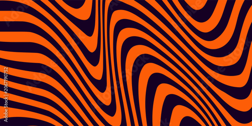Abstract Orange and Black Checkerboard Pattern Background
