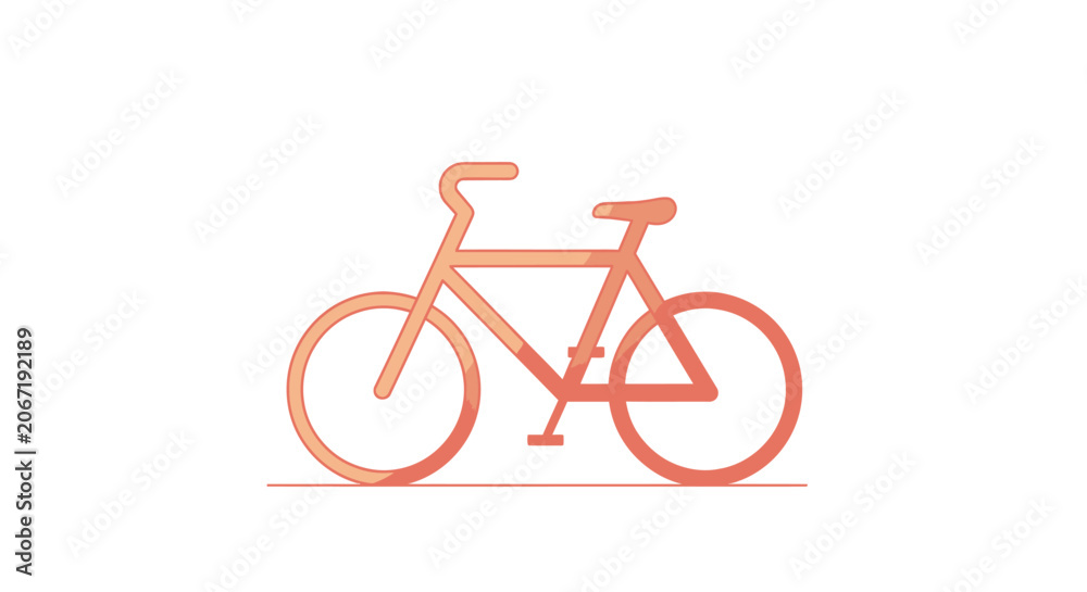 Fototapeta premium Bicycle Design Transportation Concept Icon.