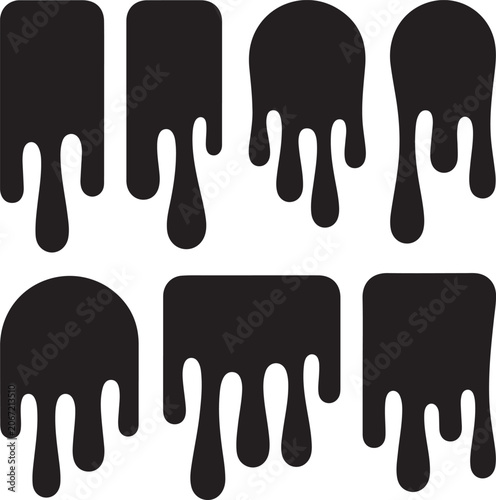 Bild auf Leinwand Dripping ink