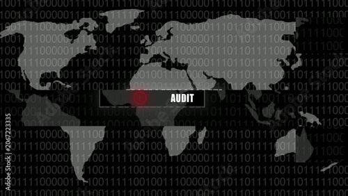 Map with binary code Generate title without using the word 