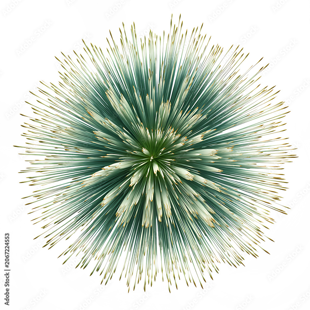 Naklejka premium Vibrant Green 3D Fireworks Celebration Icon