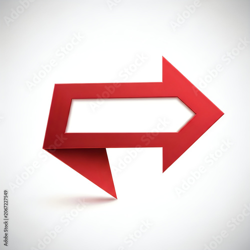 A bold, modern rightward-pointing arrow with a gradient color scheme