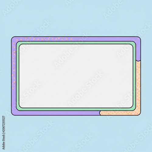 Minimalist Pastel Frame Overlay for Video Streaming and Content