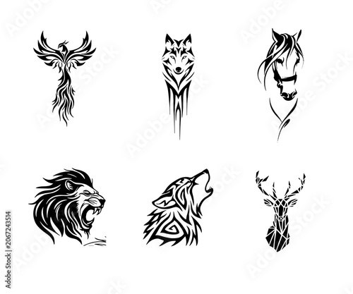 Hand Drawn Doodle Arrows and Swirls on White Background Minimalist Line Art