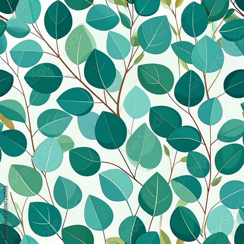 Close up of green leafy plant texture background.