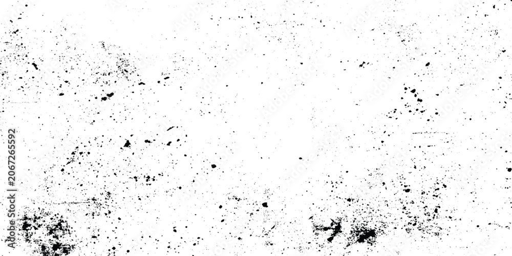 Fototapeta premium Grunge texture background with black splatters and white space for design elements in creative projects