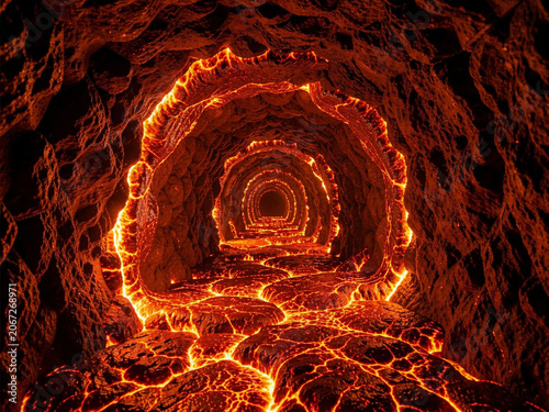 beautiful view of the lava cave