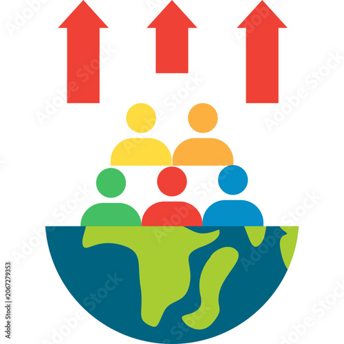 Worl Population Days Illustration