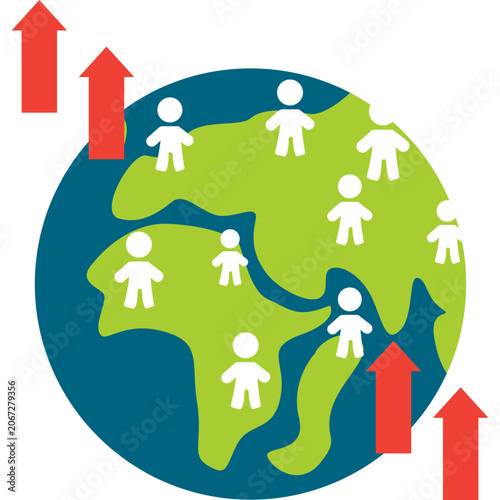 Worl Population Days Illustration