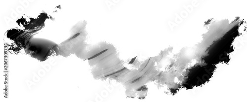 抽象的　水墨画　背景素材