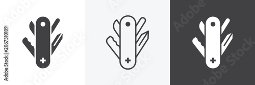 Foto Swiss Knife icon set for web