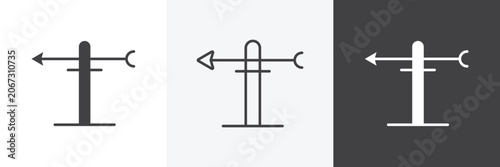 Принти на полотні Veleta icon set for web