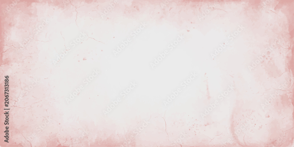 Fototapeta premium A faded and textured paper with a delicate pinkish hue and distressed edges, creating a vintage or antique feel, perfect for creative projects or background design.