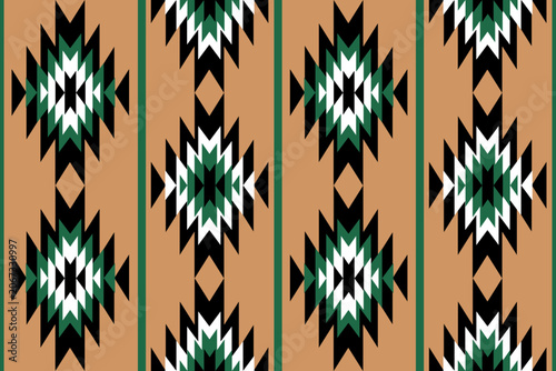 Foto Classic southwest geometric tribal seamless pattern