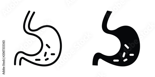Stomach icon design template