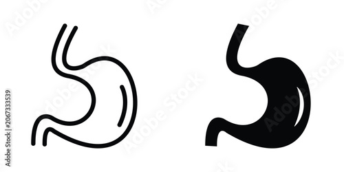 Stomach icon design template