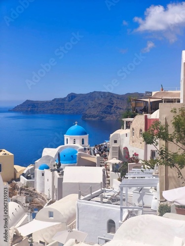 Foto oia village santorini greece