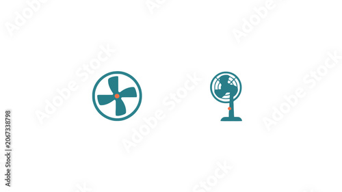 Electric Fan Icons