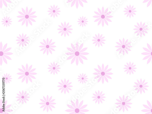 ピンクの花のシームレスパターン　A-1