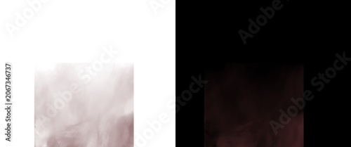 Quadro su tela Ethereal glow of an enigmatic fog-shrouded light source in a dark and mysterious