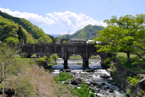 山梨県桂川と水道橋