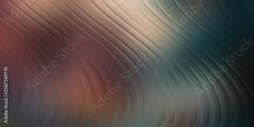 Bild auf Leinwand Abstract flowing waves of color, metallic sheen, soft pastel tones, smooth curved lines, elegant background, subtle texture