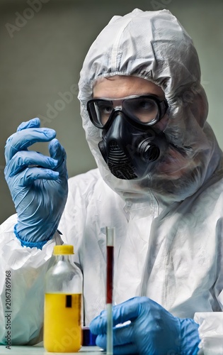 Working with hazardous substances.