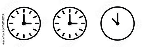 Tableau sur toile Clock Icons