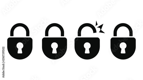 Fotografia Padlock Icons