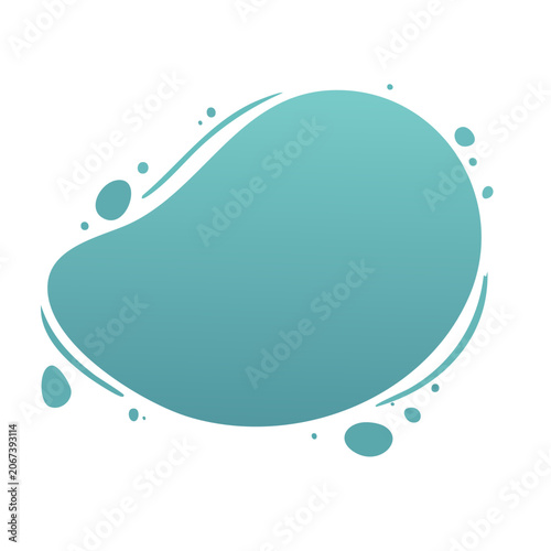 Abstract organic shape with copy space