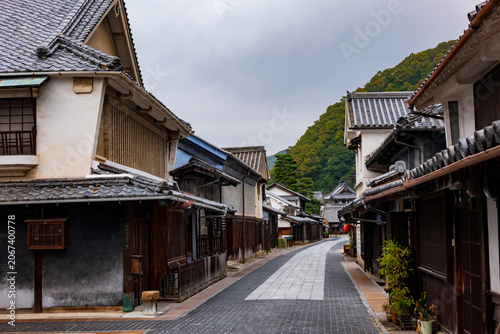 Bild auf Leinwand Old townscapes, cities, the Edo period, old-fashioned, charming