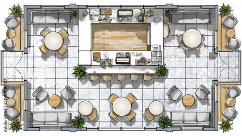 Elegant spacious indoor lounge with modern furniture and neutral colors perfect for relaxation and social gatherings