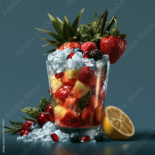 fresh fruit cocktail