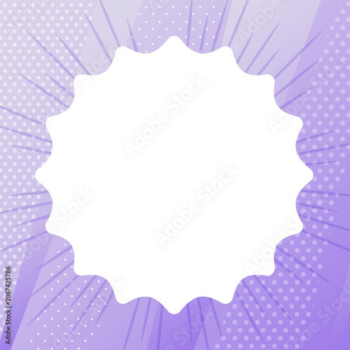 Lavender special sale badge frame background with copy space ラベンダーカラーのセール用フレーム背景素材