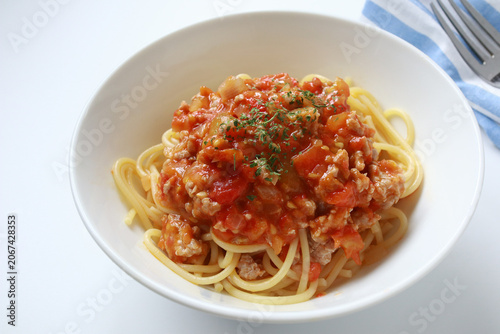 手作りのスパゲティミートソース